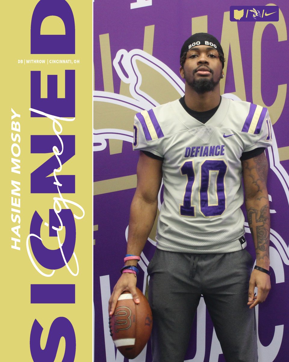 Name: Hasiem Mosby
Pos: DB
School: Withrow HS
City: Cincinnati
State: OH
HT: 5'10
WT: 180
<a href="/MoeMosby/">𝐇𝐚𝐬𝐢𝐞𝐦 𝐌𝐨𝐬𝐛𝐲</a> 

#NSD25
<a href="/defiancecollege/">Defiance College</a>
<a href="/DC_Athletics/">Defiance College Athletics</a>