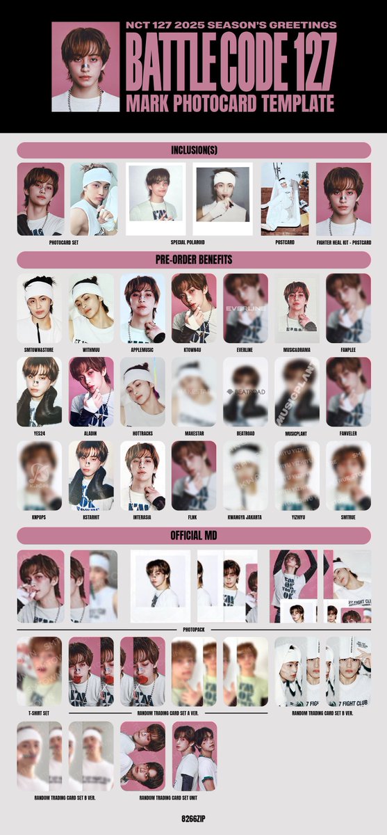 2025 season's greeting mark haechan photocard template update(s