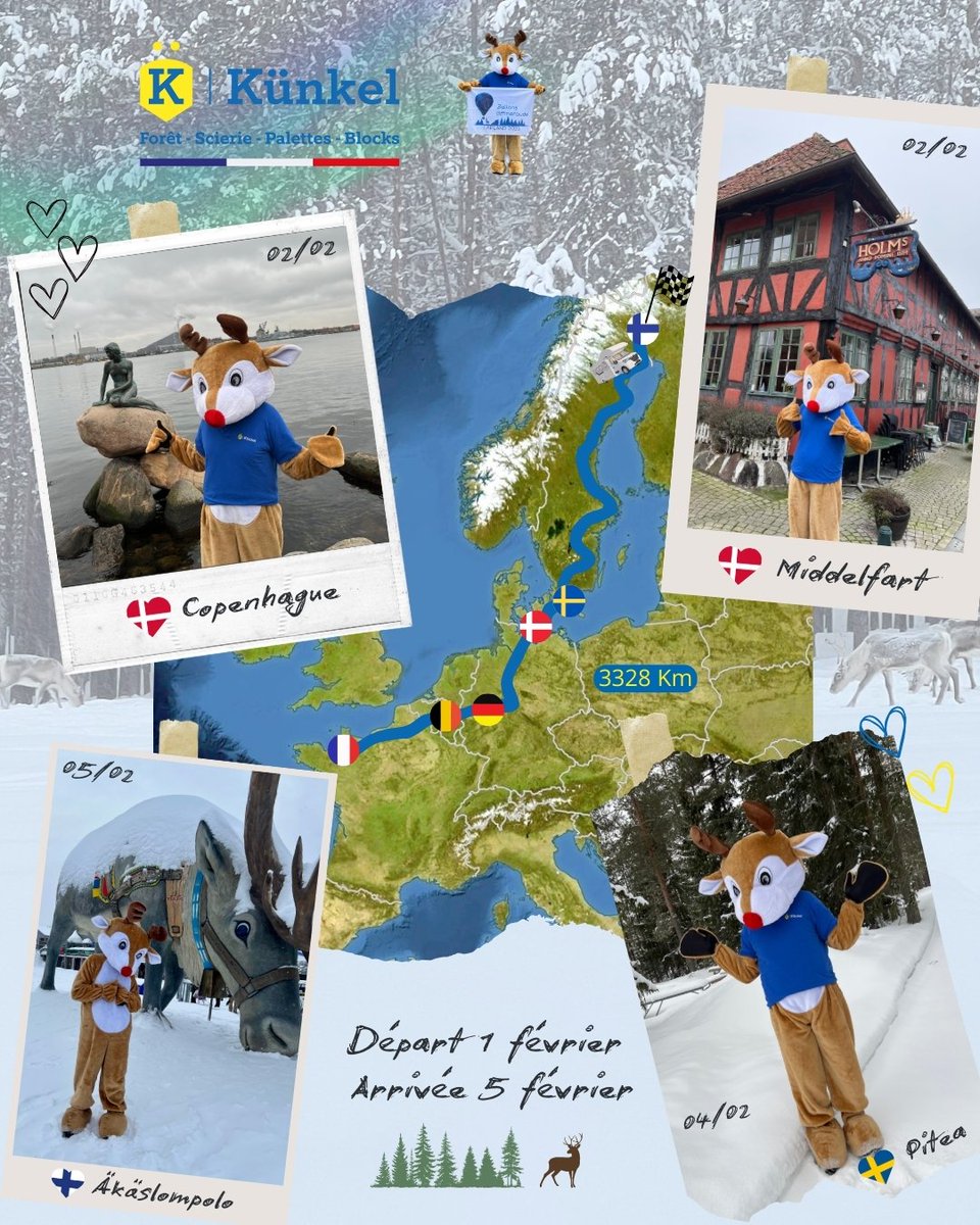 🚀Après 3 328 km de voyage, Sifopalock est en Laponie !🌲

Des forêts nordiques aux rencontres avec les rennes, Sifopalock a vécu un périple unique avant d'atteindre Äkäslompolo.

📍Maintenant, place à l'aventure lapone.
#sifopalock #LaplandAdventure #GrandNord #NatureEtAventure