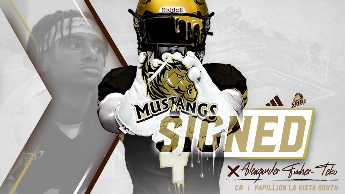 🖋️ Signed
🐴 Alexzander Fisher-Teko
🏈 Defensive Back
📍 Bellevue, NE
Excited to welcome <a href="/Alexzf_18/">Alexzander Fisher-Teko (A.F.T)</a> to Mustang Territory! #LetsRide #M4L