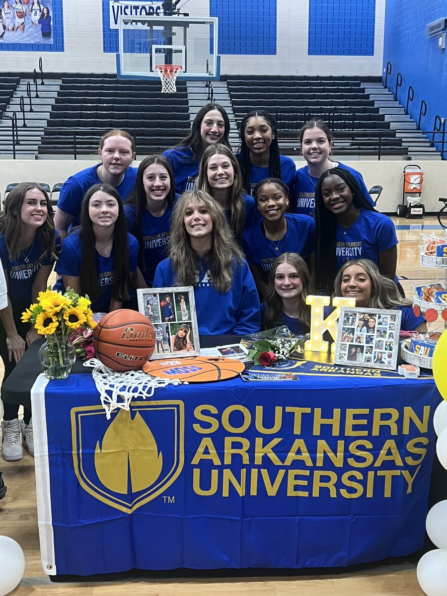 Byron Nelson Girls Basketball (@bnhsgbasketball) on Twitter photo Congrats to our girl <a href="/KennedyMoss_/">Kennedy Moss</a> for signing to <a href="/SAU_WBB/">Southern Arkansas University WBB</a> ‼️ We are so proud of you! We can’t wait to watch you play at the next level!
<a href="/tracie412/">Coach TRobb</a> <a href="/coachbfoster/">B. Foster</a> <a href="/Coach_Reeves28/">Bryan Reeves</a> <a href="/NISDAthletics/">NISD Athletics</a> <a href="/Gosset41/">Brian Gosset</a> Congrats to our girl <a href="/KennedyMoss_/">Kennedy Moss</a> for signing to <a href="/SAU_WBB/">Southern Arkansas University WBB</a> ‼️ We are so proud of you! We can’t wait to watch you play at the next level!
<a href="/tracie412/">Coach TRobb</a> <a href="/coachbfoster/">B. Foster</a> <a href="/Coach_Reeves28/">Bryan Reeves</a> <a href="/NISDAthletics/">NISD Athletics</a> <a href="/Gosset41/">Brian Gosset</a>