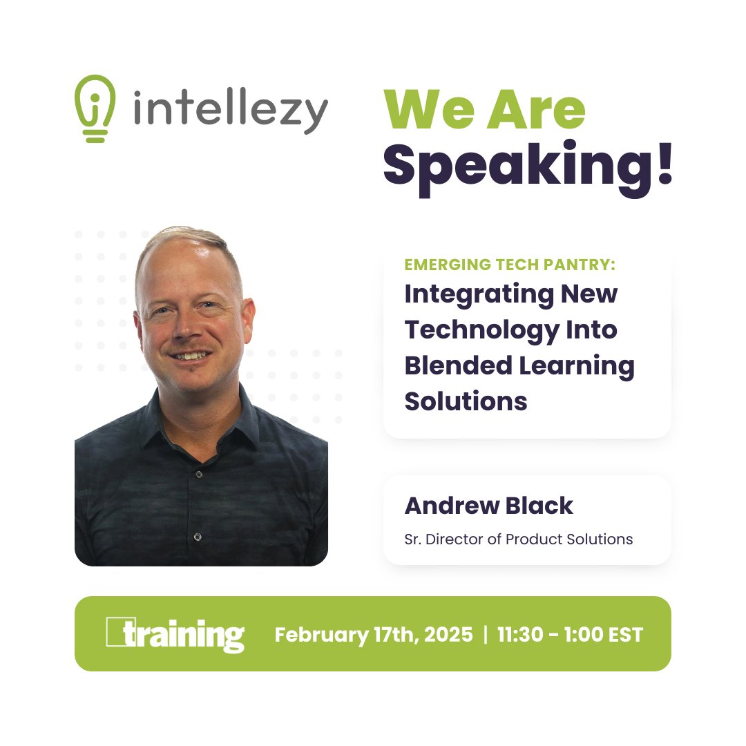 Intellezy (@intellezy) on Twitter photo 🚀 We’re heading to #Training2025 in Orlando! Join Andrew Black, Sr. Director of Product Solutions, on Feb 17 for an interactive demo on AI & XR in Blended Learning—see how tech is transforming course design!
💰 Save $150 with code INTELL
🔗trainingconference.com/2025/index.cfm
<a href="/TrainingMagUS/">Training magazine</a> 🚀 We’re heading to #Training2025 in Orlando! Join Andrew Black, Sr. Director of Product Solutions, on Feb 17 for an interactive demo on AI & XR in Blended Learning—see how tech is transforming course design!
💰 Save $150 with code INTELL
🔗trainingconference.com/2025/index.cfm
<a href="/TrainingMagUS/">Training magazine</a>