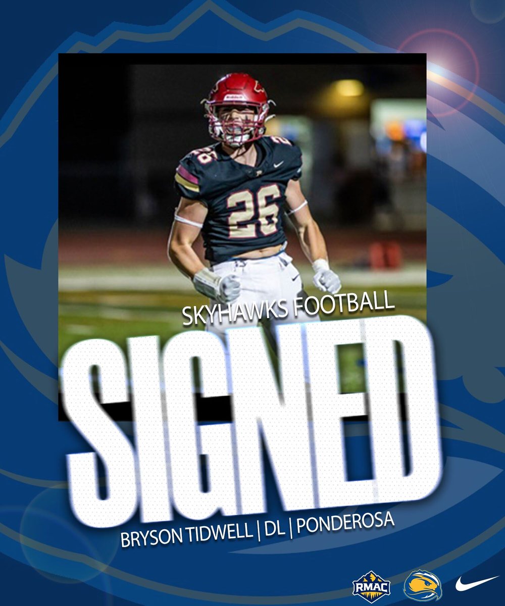 SKYHAWK NATION! Welcome, (DL) Bryson Tidwell from Ponderosa HS in Colorado!
<a href="/bryson_tidwell/">Bryson Tidwell</a> #ToTheTop
#NSD25