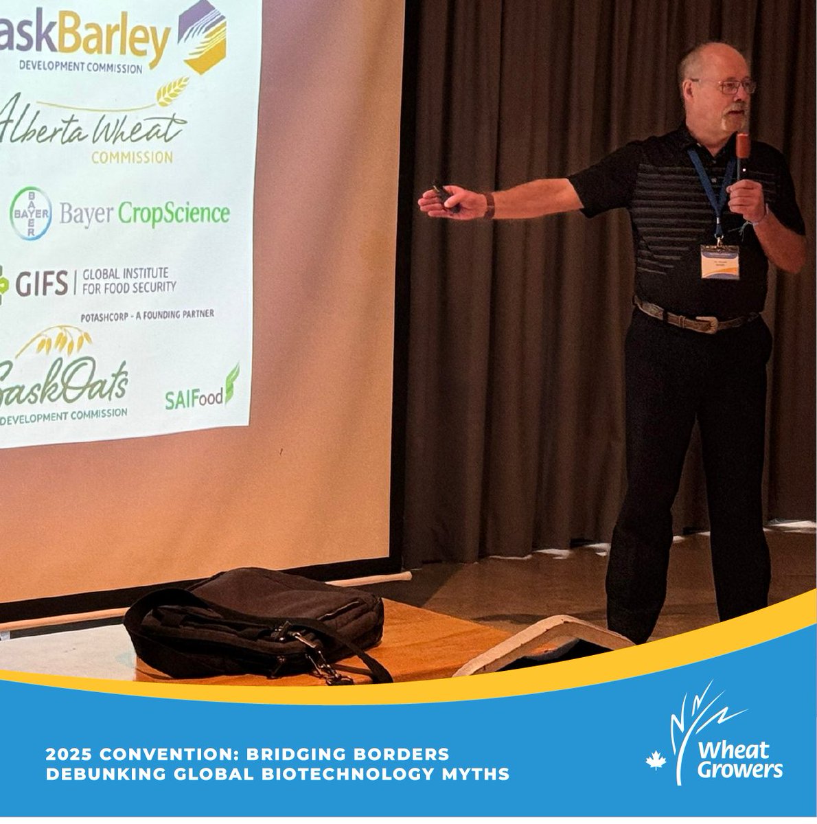 🌾 Debunking the Myths 🌾

Dr. Stuart Smyth joined #WheatGrowers2025 to challenge misconceptions about GM crops &amp; biotech. His key message? Science, not fear, should shape agriculture’s future.

Thanks, Dr. Smyth, for the important conversations! 👏

#AgInnovation #ScienceMatters