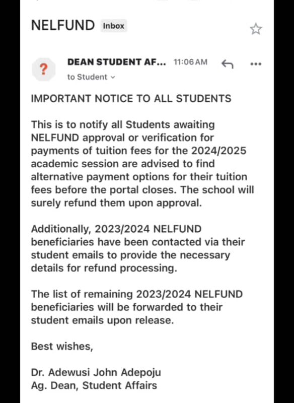 From the DSA….