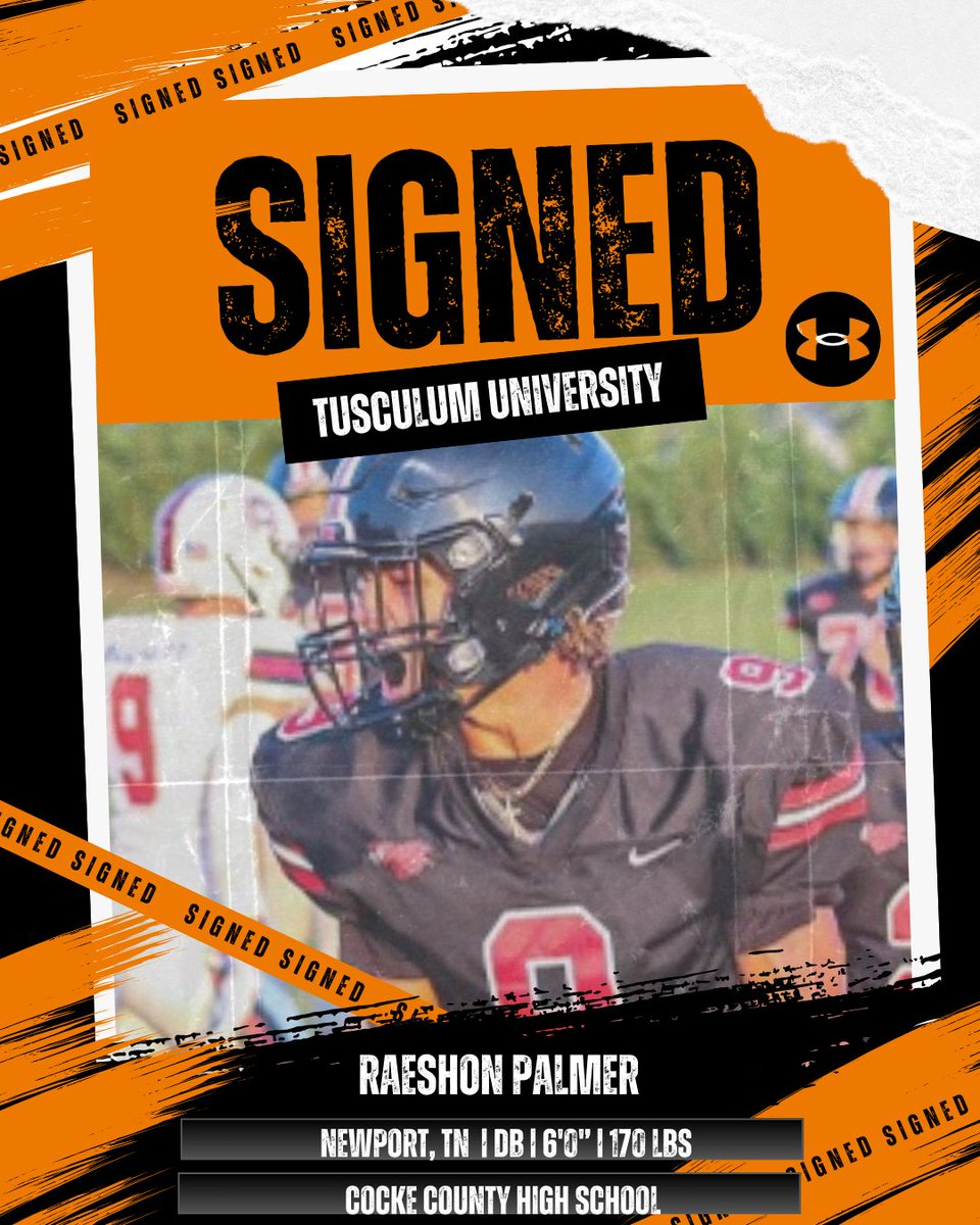 Tusculum Football (@tusculumfb) on Twitter photo SIGNED! 🖊️
Pioneer Nation, welcome our newest member of the Pioneer Family <a href="/RaeshonPalmer1/">Raeshon Palmer</a> 🟠⚫️
#PioneerUp #TusculumFootball SIGNED! 🖊️
Pioneer Nation, welcome our newest member of the Pioneer Family <a href="/RaeshonPalmer1/">Raeshon Palmer</a> 🟠⚫️
#PioneerUp #TusculumFootball