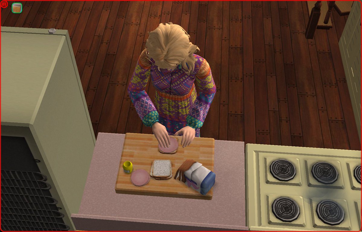 pokimalon's tweet image. アップデートしたけどスキンはまだ使えなかった・・私は・・・
メイクで顔をコネコネ💄
アパートに引っ越しました
クッキングに釘付けですｗ
ほんでこんな時間に・・・
#TheSims2LegacyCollection #TheSims2