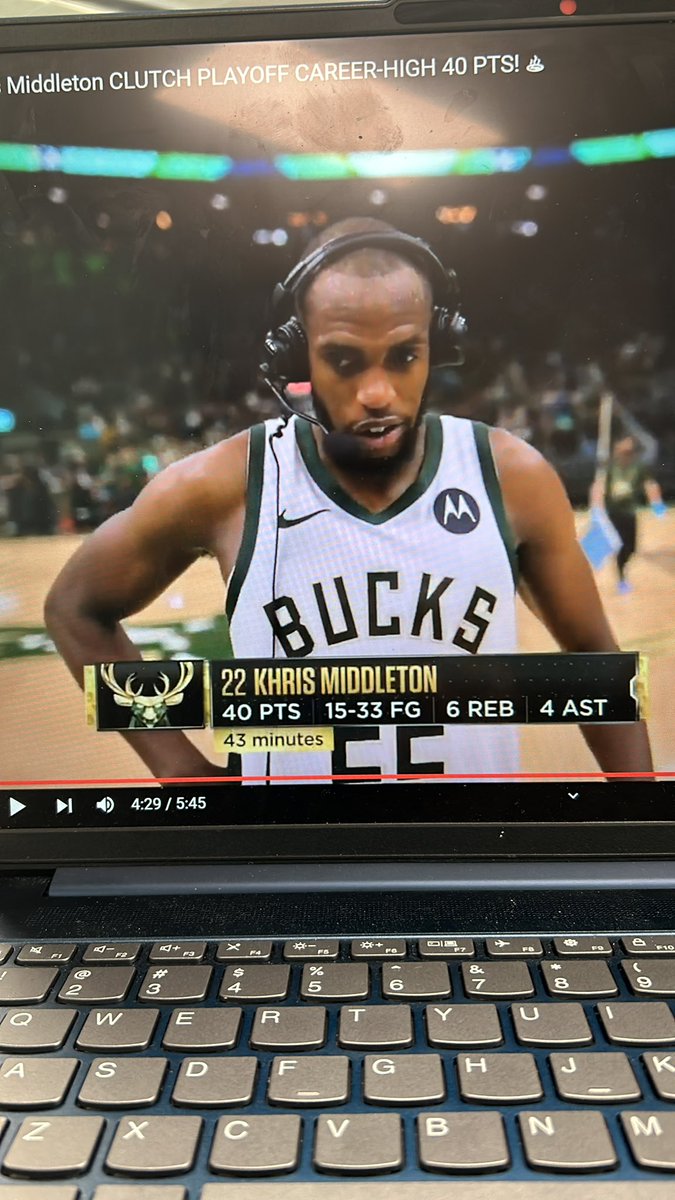 Teach let’s wrap up the lesson I got things to be sad about it. Thank you Khris Middleton for everything.