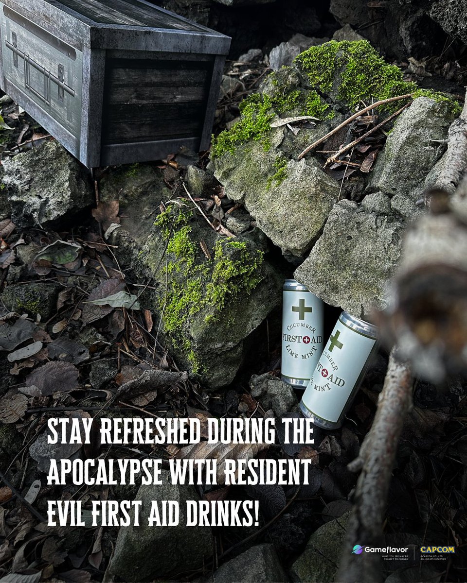 When survival matters, hydration is key! Our Resident Evil First Aid Spray drinks offer a unique cucumber-lime-mint flavor that will refresh you during your next intense gaming marathon. Perfect for every Resident Evil fan! See the details from the link bit.ly/4hlCyZB 💀