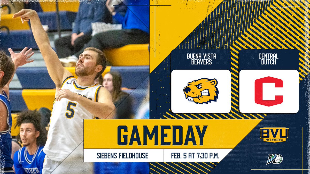 JOIN US as we go for the season sweep over the Dutch.

🏀 BVU vs. Central
🏀 Wednesday, Feb. 5 at 7:30 p.m.
🏀 WATCH: team1sports.com/buenavista
🏀 STATS: bvuathletics.com/sidearmstats/m…

#d3hoops #rollriversMBB #BeaversBuild