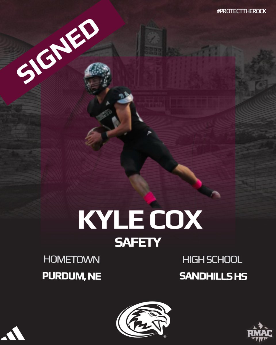 Now introducing, the newest Chadron State Eagle...

Welcome to the Rock, Kyle Cox!

#SoarEagles | #ProtectTheRock | #NSD25