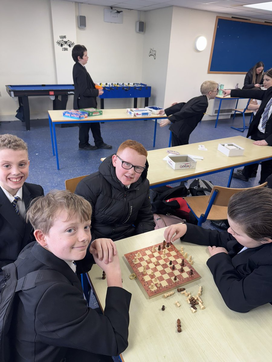 A great lunchtime today playing board games in the House Base in support of “Time to Talk Day” 🎲♟️