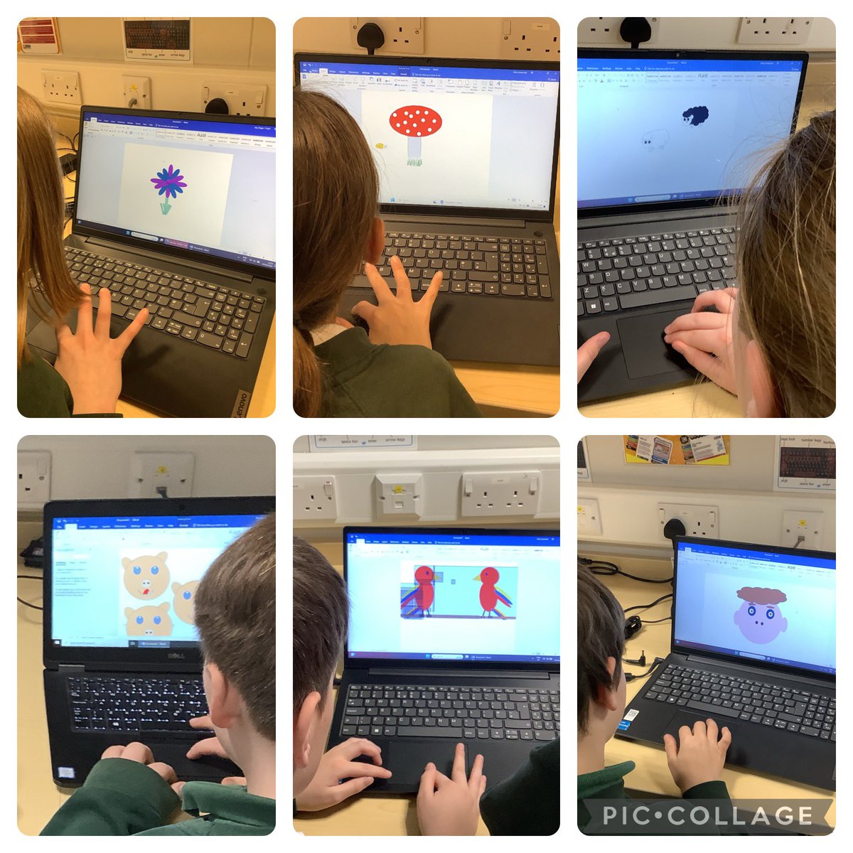 Endeavour have been manipulating objects in computing by using different skills such as copy and paste, duplicating and grouping objects to layer them to create pictures.