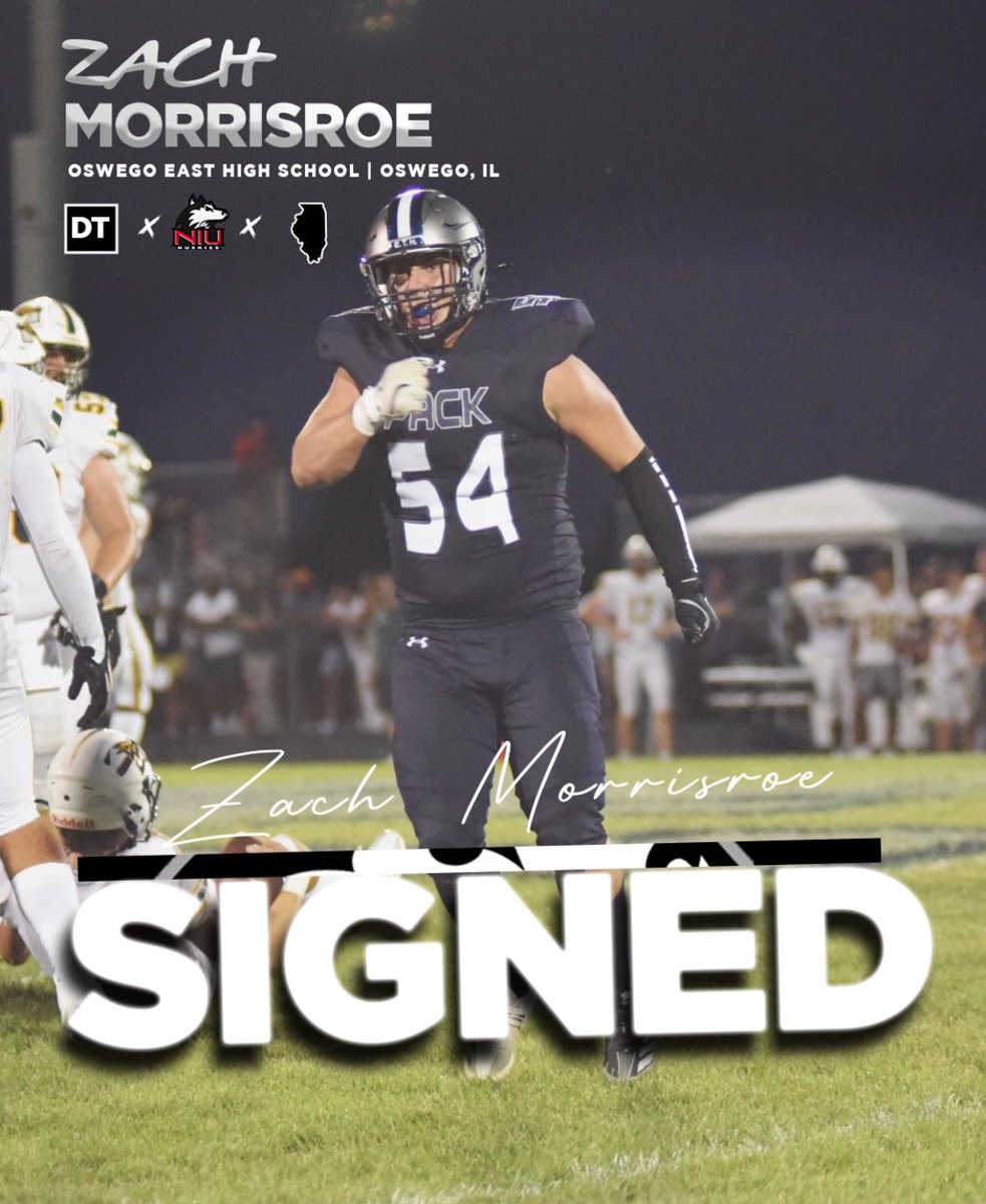 NIU Football (@niu_football) on Twitter photo NEW HUSKIE ALERT🚨✍🏼2️⃣5️⃣
We’ve got ourselves a new monster upfront and he’s from right down the road!! <a href="/ZachMorrisroe/">Zach Morrisroe 25’</a> is coming from Oswego East HS in Oswego, IL‼️
#HU2KIE5 | #TheHardWay 🤘🏽🐾 NEW HUSKIE ALERT🚨✍🏼2️⃣5️⃣
We’ve got ourselves a new monster upfront and he’s from right down the road!! <a href="/ZachMorrisroe/">Zach Morrisroe 25’</a> is coming from Oswego East HS in Oswego, IL‼️
#HU2KIE5 | #TheHardWay 🤘🏽🐾