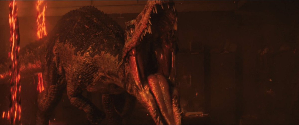 NGL, if there is one thing I am not feeling about the dinosaurs in Jurassic World Rebirth it's this Spinosaurus head design.

It's just an extra monstrous &amp; modified Fallen Kingdom Baryonyx - I wish it borrowed more from science or the top-tier Jurassic Park 3 design