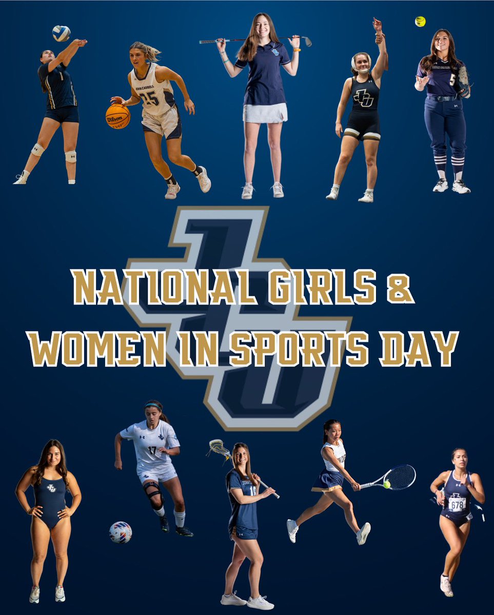 jcusports's tweet photo. Happy National Girls and Women in Sports Day! 

We’re blessed to have so many fantastic student-athletes, coaches, and administrators who do it all — succeeding on the field, in the classroom, and in the community!
#NGWSD2025 https://t.co/l2ZSyKREKK