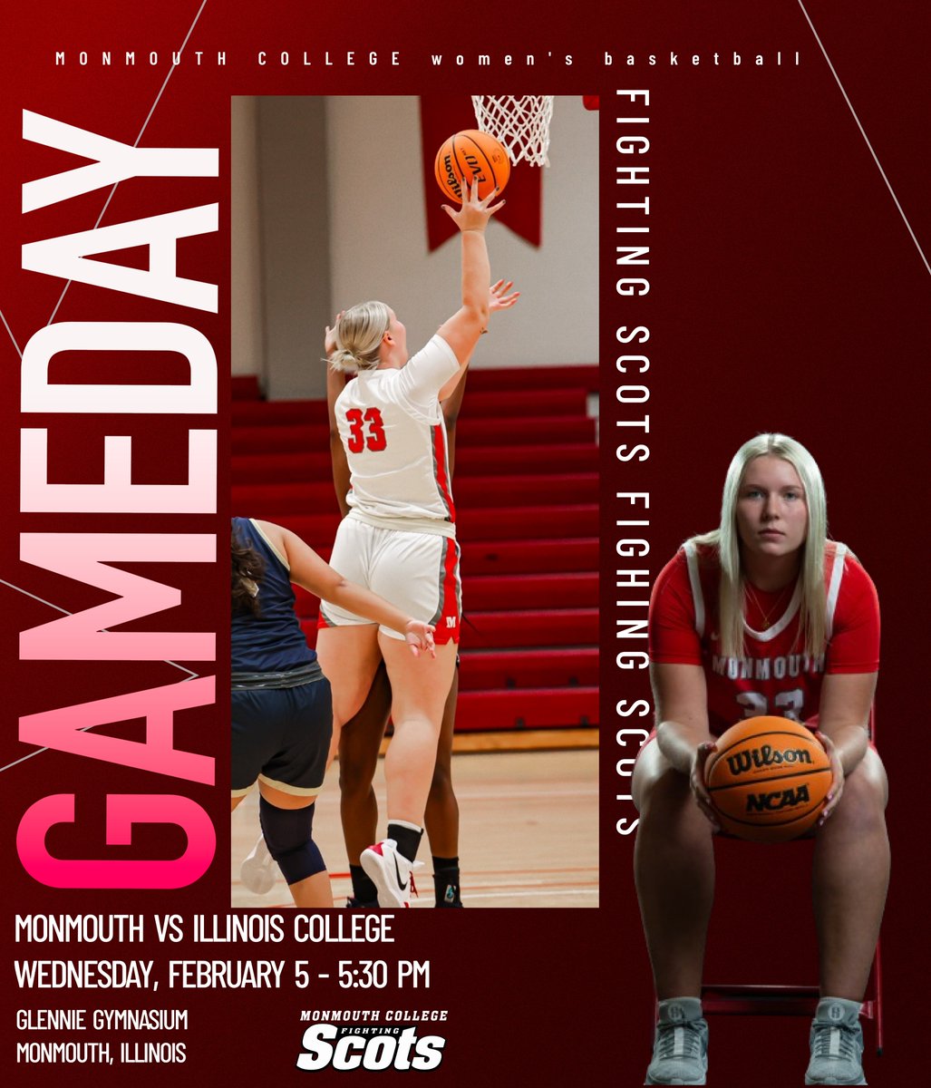 Home basketball DH tonight against IC- NO Food or Drinks allowed in Glennie Gym. #RollScots

Watch - monmouthscots.com/watch/

<a href="/ScotsWHoops/">Monmouth College Women’s Basketball</a> 5:30 - monmouthscots.com/sidearmstats/w…

<a href="/ScotsMHoops/">Monmouth Men's Hoops</a> play 2nd - monmouthscots.com/sidearmstats/m…

Updates - <a href="/MonmouthGameday/">Monmouth College Game Day</a>