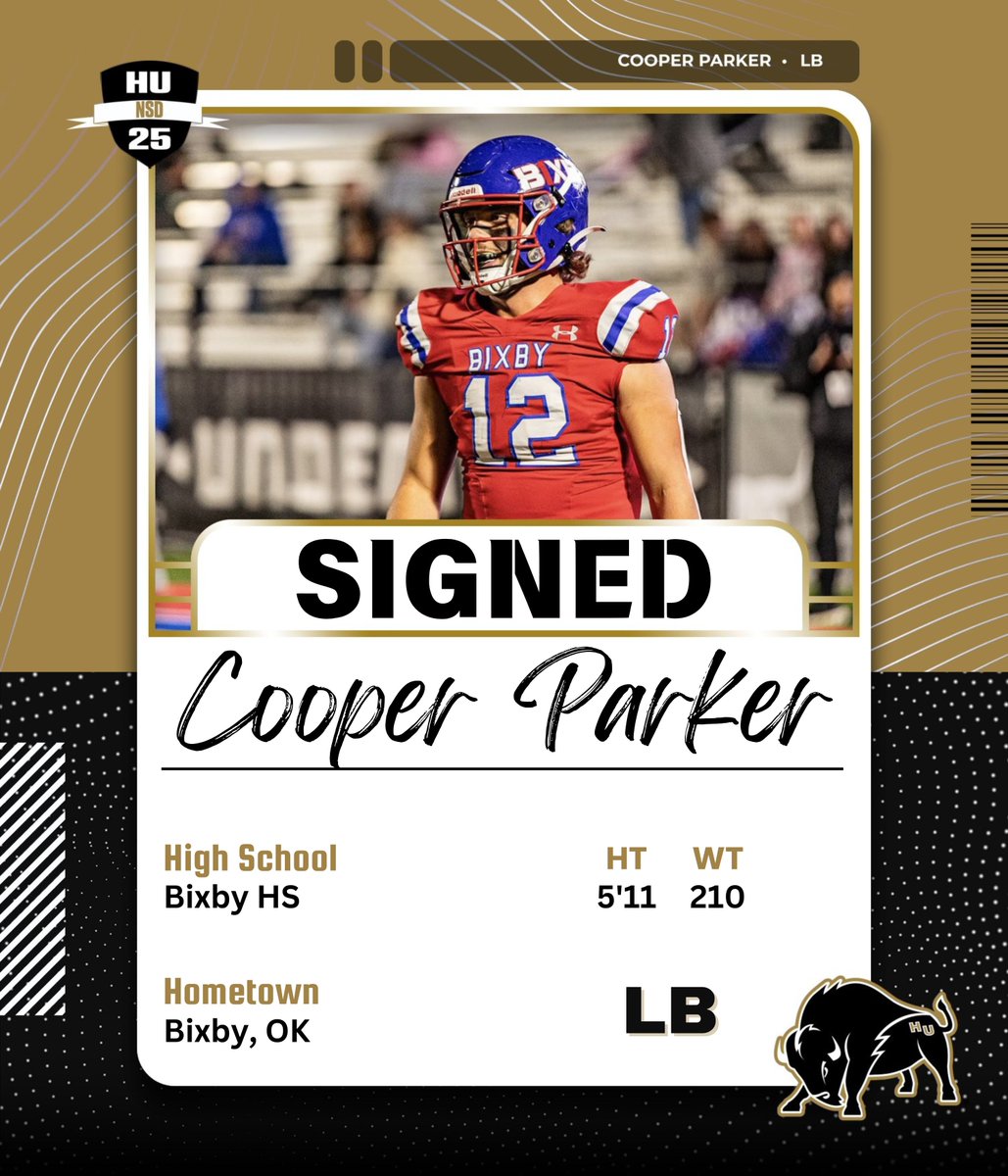 Cooper Parker is officially a Bison!
