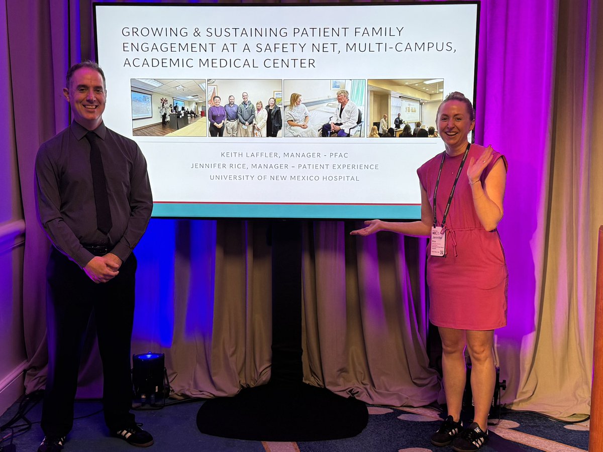 _Jess_Kelly's tweet image. So proud of this team representing @UNMHospital @PressGaney #hx25 with over 3,000 attendees!! “How to Grow &amp;amp; Sustain Patient Family Engagement.”