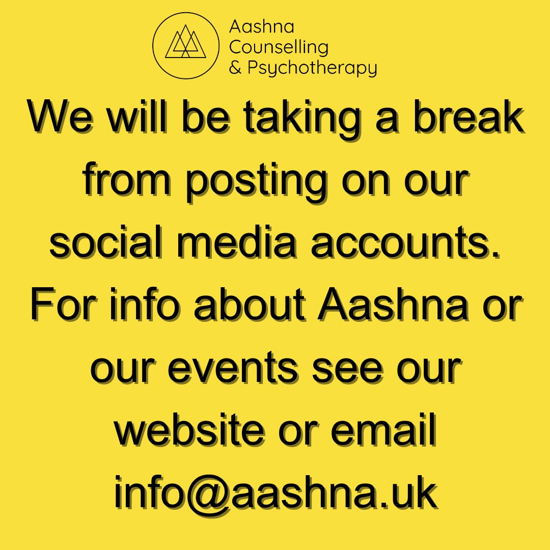 Aashna - C&P (@aashna_uk) on Twitter photo We are taking a break from socials. For all enquires please email info@aashna.uk
We'll be back soon.
Love Aashna We are taking a break from socials. For all enquires please email info@aashna.uk
We'll be back soon.
Love Aashna