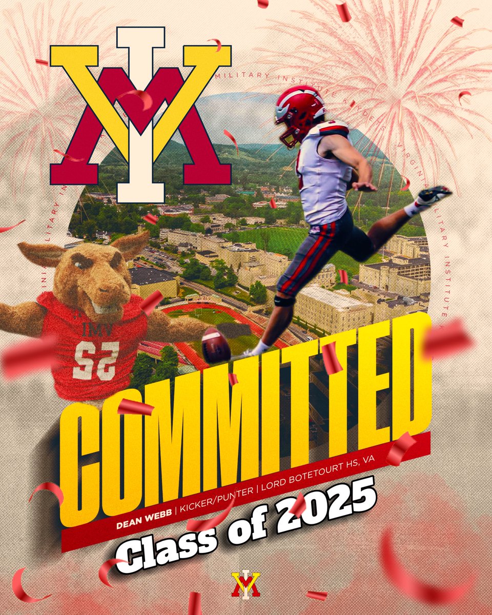 Very proud to announce that I’m 100% committed to <a href="/VMI_Football/">VMI Football</a>. #RaVaMil #ALLIN

<a href="/CoachWood88/">Greg Wood</a> <a href="/CoachHamp__/">Coach AJ Hampton</a> <a href="/CoachHarless55/">Coach Harless</a>