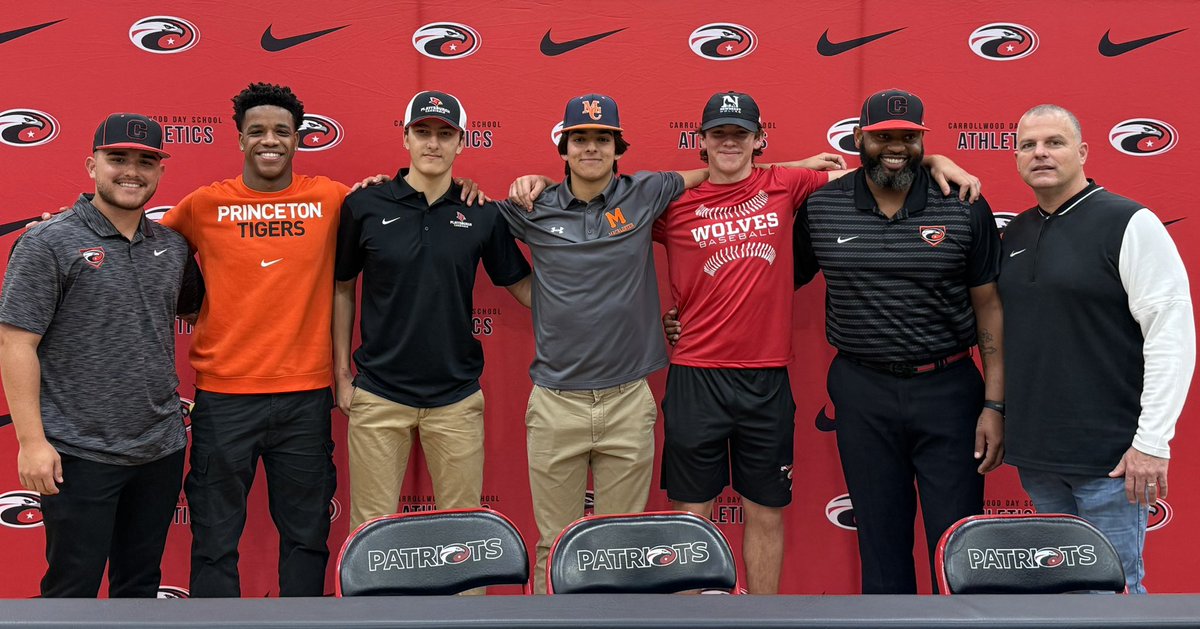 Great day for the program to produce FOUR college commits. Proud of each of these student athletes for their commitment to play at the next level.