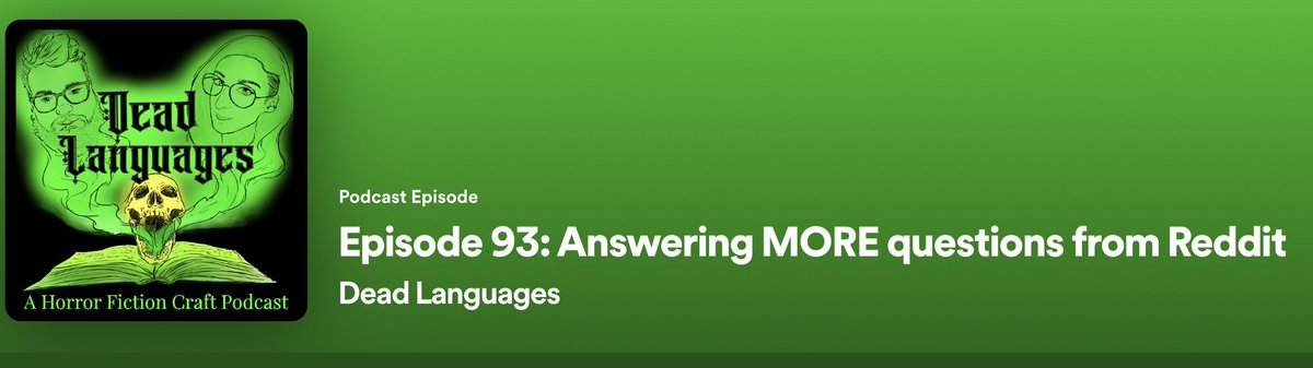 New episode today! We're answering questions we found on Reddit!

open.spotify.com/episode/6kxpNS…