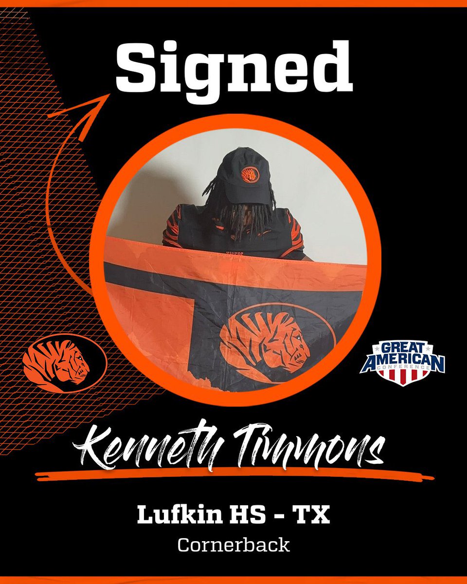 ECU Tigers Football (@ecutigersfb) on Twitter photo Kenneth Timmons, welcome to Tiger Nation! 🐅
Lufkin HS - TX
Cornerback
#BeTheStandard #TheHardway <a href="/d1kenneth5/">kenneth timmons</a> Kenneth Timmons, welcome to Tiger Nation! 🐅
Lufkin HS - TX
Cornerback
#BeTheStandard #TheHardway <a href="/d1kenneth5/">kenneth timmons</a>
