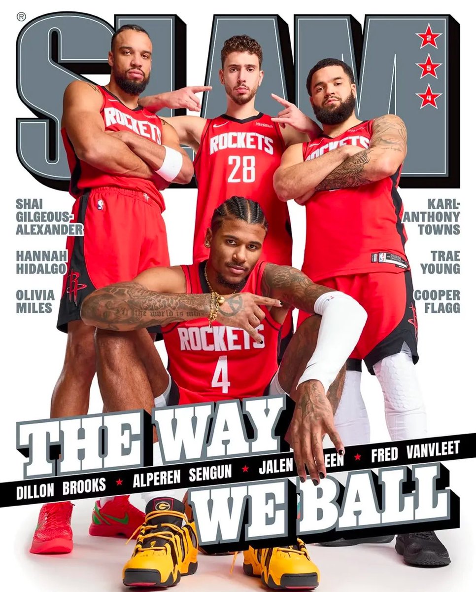 BradeauxNBA's tweet photo. The Rockets slam cover 🔥🔥🔥 https://t.co/COOeB9w9Cm