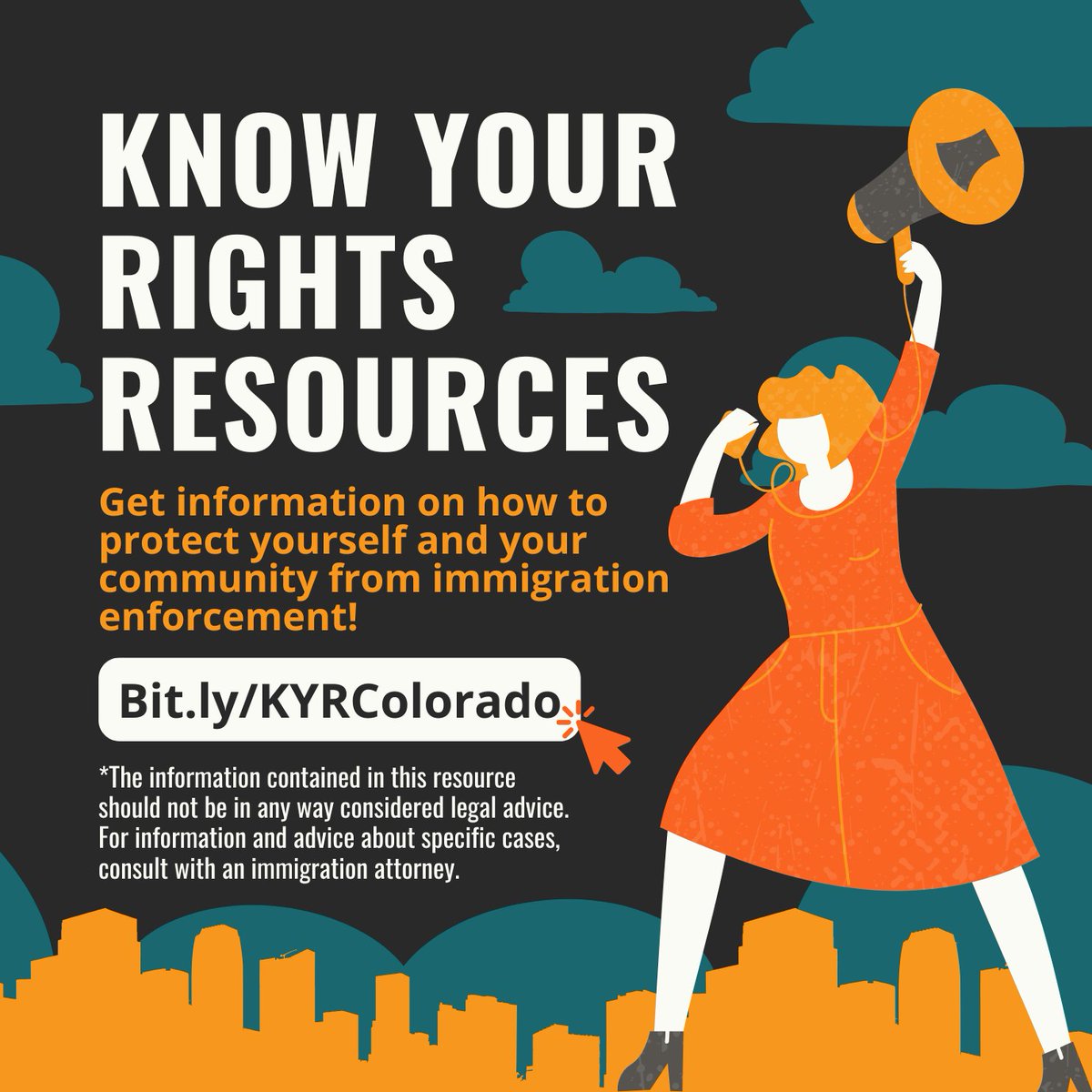Let’s stay informed and united. From our partners at Colorado Immigrants Rights Coalition (CIRC) save the Colorado Rapid Response Network number in your phone:📱1-844-864-8341. For confirmed updates, check the @CORapidResponseNetwork Facebook page.