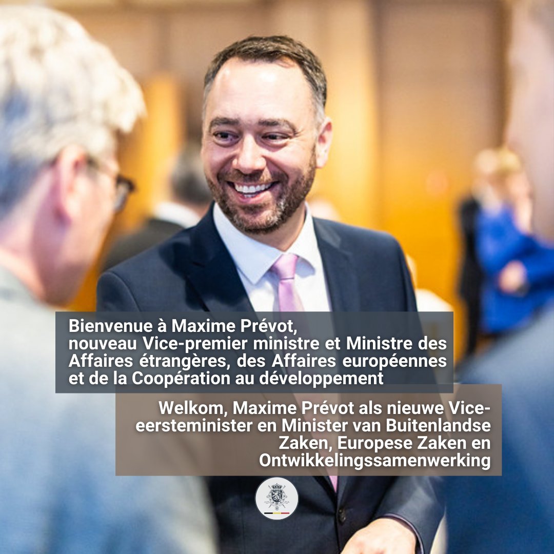 Embassy of Belgium in Canada (@belgiumincanada) on Twitter photo 👋 Meet <a href="/prevotmaxime/">Maxime PREVOT</a>, 🇧🇪 Belgium's new Minister of Foreign Affairs, European Affairs & Development Cooperation.
🤝Minister Prévot is a good friend of Canada 🇨🇦, and visited the country several times, including as former Mayor of Namur, a Belgian city twinned with Namur, QC! 👋 Meet <a href="/prevotmaxime/">Maxime PREVOT</a>, 🇧🇪 Belgium's new Minister of Foreign Affairs, European Affairs & Development Cooperation.
🤝Minister Prévot is a good friend of Canada 🇨🇦, and visited the country several times, including as former Mayor of Namur, a Belgian city twinned with Namur, QC!