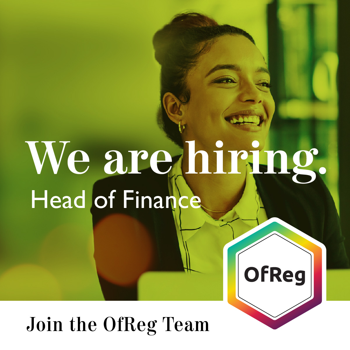 JOB VACANCY: Join OfReg's senior management team as Head of Finance.

To learn more about this opportunity and how to apply, visit zurl.co/VhqpA

Closing date: 28 February 2025