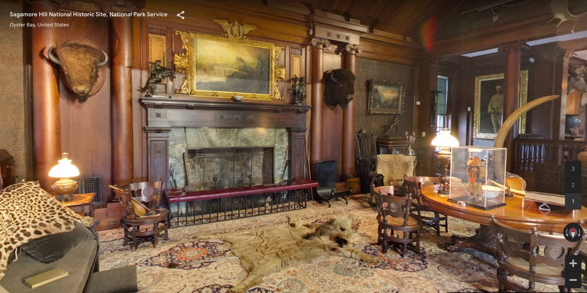 RSeidel_NBCT's tweet photo. #APUSH220 You can take an interactive tour of Teddy Roosevelt’s home in NY, @SagamoreHillNHS, courtesy of @googlearts. Much of it is exactly what you would imagine TR's home would look like.
https://t.co/2tJUIaWKrg
You won’t be disappointed. https://t.co/ERUIKFrtRi