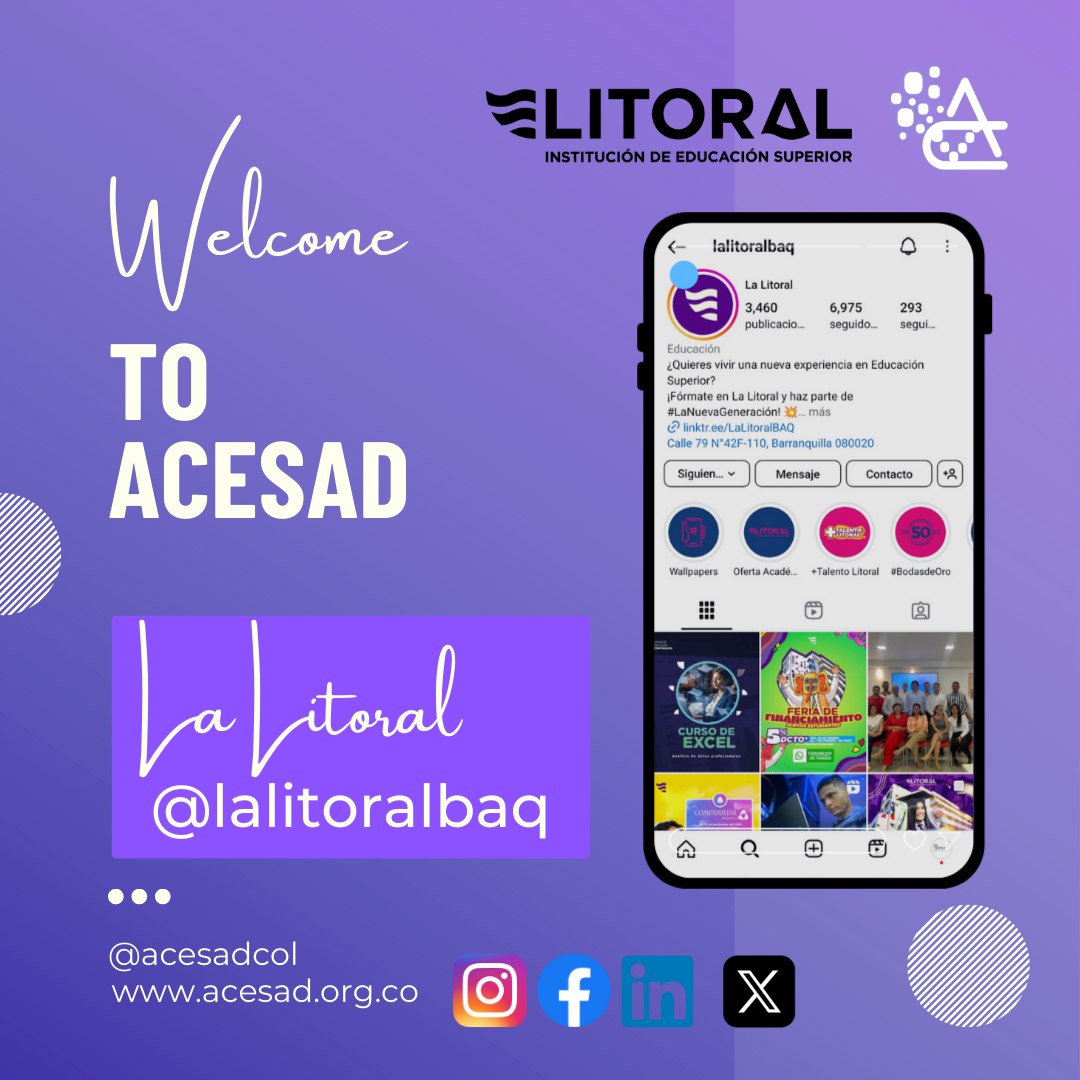 💛💙🧡ACESAD Siente gran orgullo de presentarles a nuestro Nuevo Asociado 🥳<a href="/lalitoralbaq/">Corporación de Educación Superior del Litoral</a> !! Conoce mas de ellos entrando a sus redes sociales! 👌🏼Acesad: Siempre una nueva IES que contar!🎉