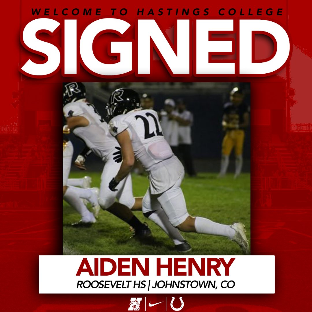 HCBroncoFB's tweet image. ❗️SIGNED❗️
We get Signing Day started with our first addition out of Colorado⛰️
Welcome to Hastings College Aiden! It's A Great Day To Be A Bronco!
#GDTBAB