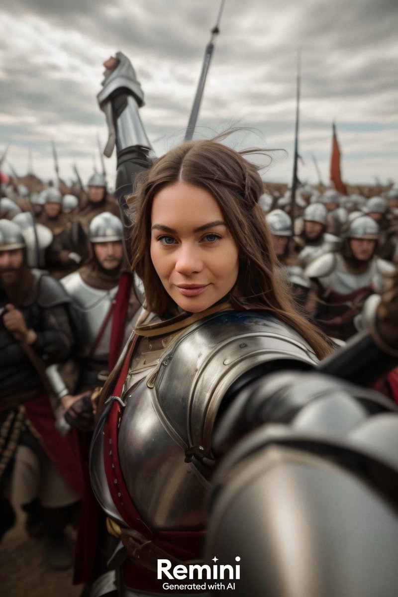 The AI never ceases to amaze 😂 here for example I'm taking selfies with my army, how is your day going?