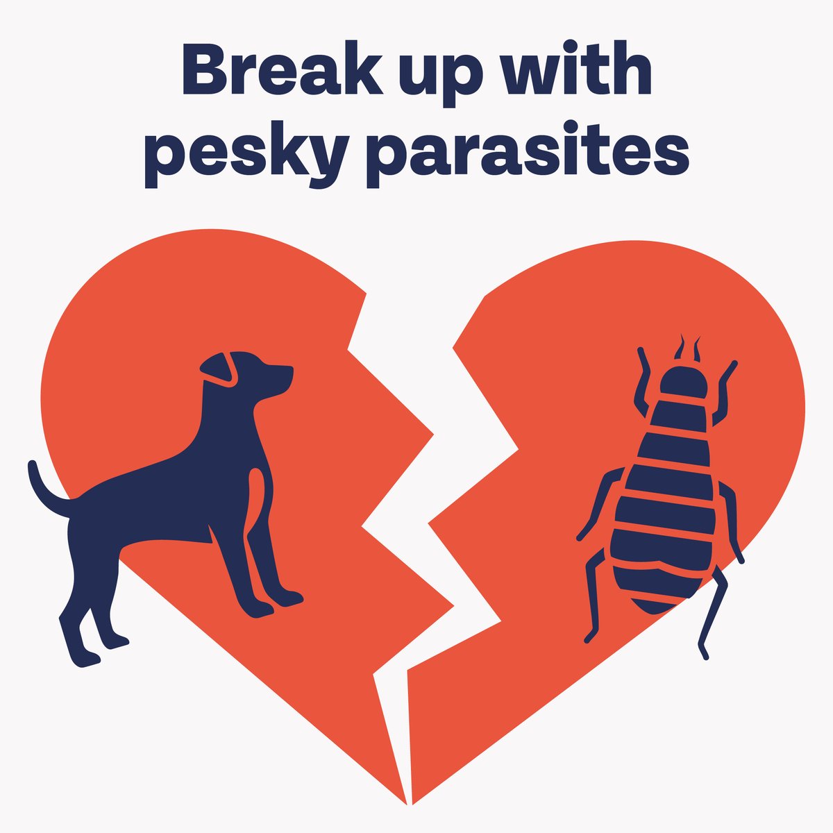 Roses are red,
violets are blue,
fleas love your pets,
but you don’t have to love them too!
Break up with pesky parasites this year. 🌹