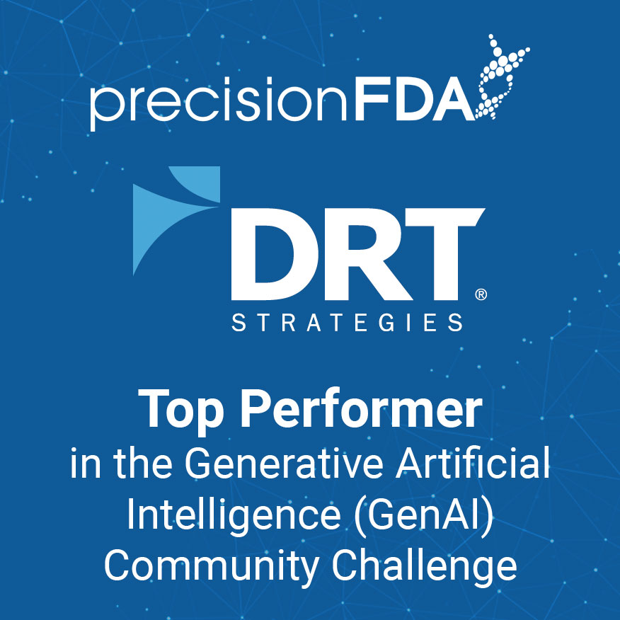 DRT Strategies is honored to be a “Top Performer” in the precisionFDA AutoML App-a-thon! 🎉 Leading innovation in AI &amp; public health. Learn more about the GenAI Challenge 👉 smpl.is/a1tkf

#DRTStrategies #AI #Innovation #GenAI #TopPerformer