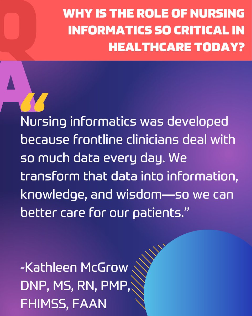 HIMSS's tweet photo. Nursing informatics transforms complex data into insights that improve patient care. 💙
 
In this post, Kathleen McGrow, CNIO at Microsoft, highlights how informatics empowers clinicians to drive better outcomes.
 
HIMSS members like Kathleen are leading the way in advancing healthcare innovation. Ready to join a global network shaping the future of healthcare? https://t.co/kQyhuNtLqd