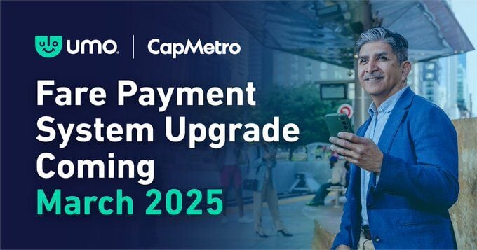 UmoMobility's tweet photo. Itβs official!! Umo is hitting the roads with @CapMetroATX this March! All #Austin riders, get set to pay your fares and organize your trip planning at your fingertips with the Umo App! #PublicTransit #UmoMobility #FareCollection #Texas π https://t.co/4VFDzk5WtA https://t.co/S0ZwTBLvNi