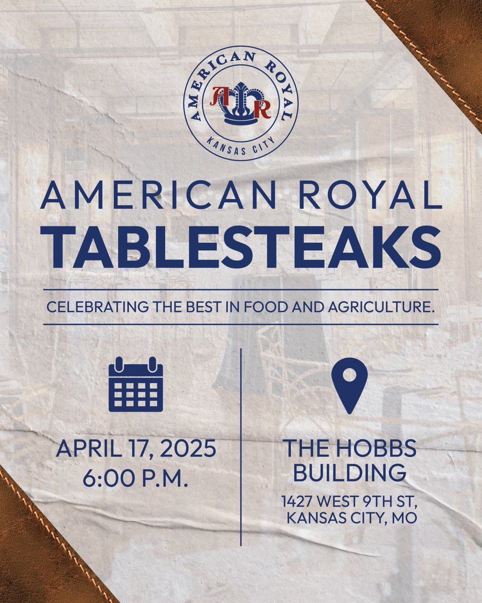 Tickets are on sale for Tablesteaks! 🥃
Experience an evening of premium steaks, hand-crafted cigars, and world-class wine &amp; spirits—all in honor of the Royal’s vision to celebrate the best in food and agriculture. Ready to indulge? Reserve your seat at bit.ly/25ARTablesteaks