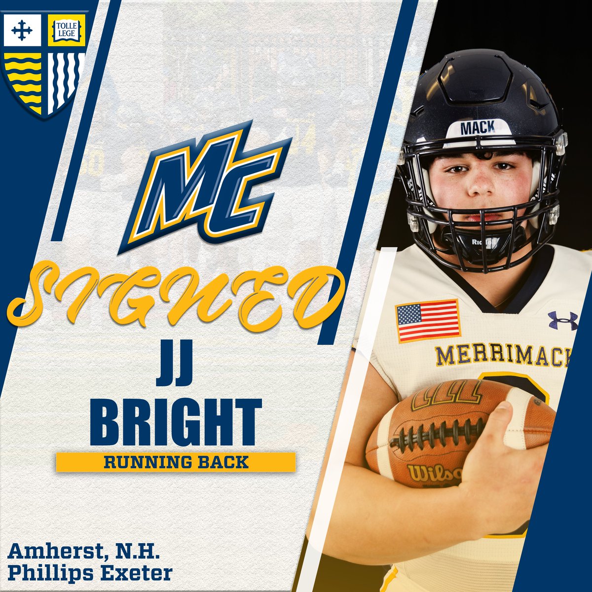 The future is Bright for the Warriors‼️ Welcome <a href="/JJBright0/">Jayden Bright</a> to the Merrimack RB room‼️

#STRAIN // #FAST // #NSD25