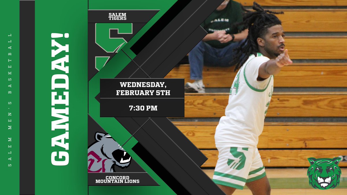 Game Day! <a href="/SalemTigerHoops/">Salem University Basketball</a> is back on the road this evening as they travel to Athens, WV for a 7:30 pm contest against the Concord Mountain Lions