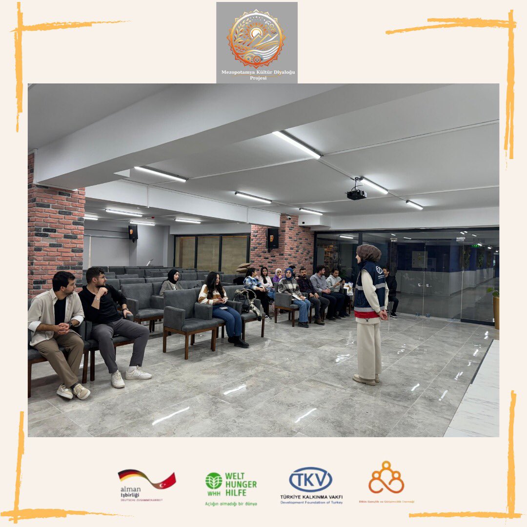 Mezopotamya Kültür Diyaloğu Projemizin ikinci oturumunda Kültürel Yanılgılar Atölyesi'nde "Yetişkinler için Sosyal Uyum Eğitimi" TKV'nin PSS ekibi tarafından gerçekleştirildi.