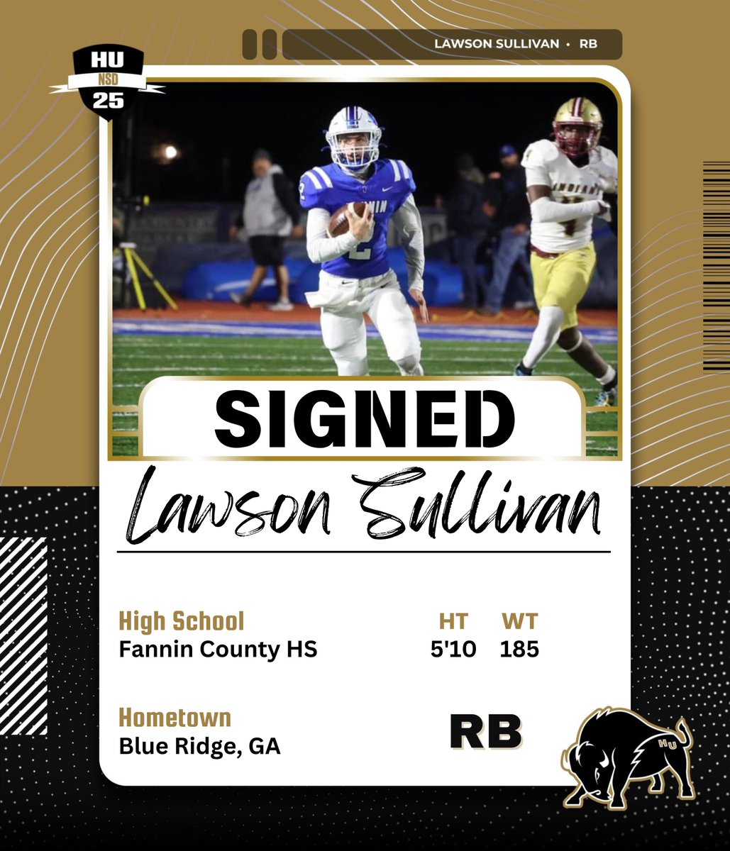 Lawson Sullivan is a Harding Bison!
