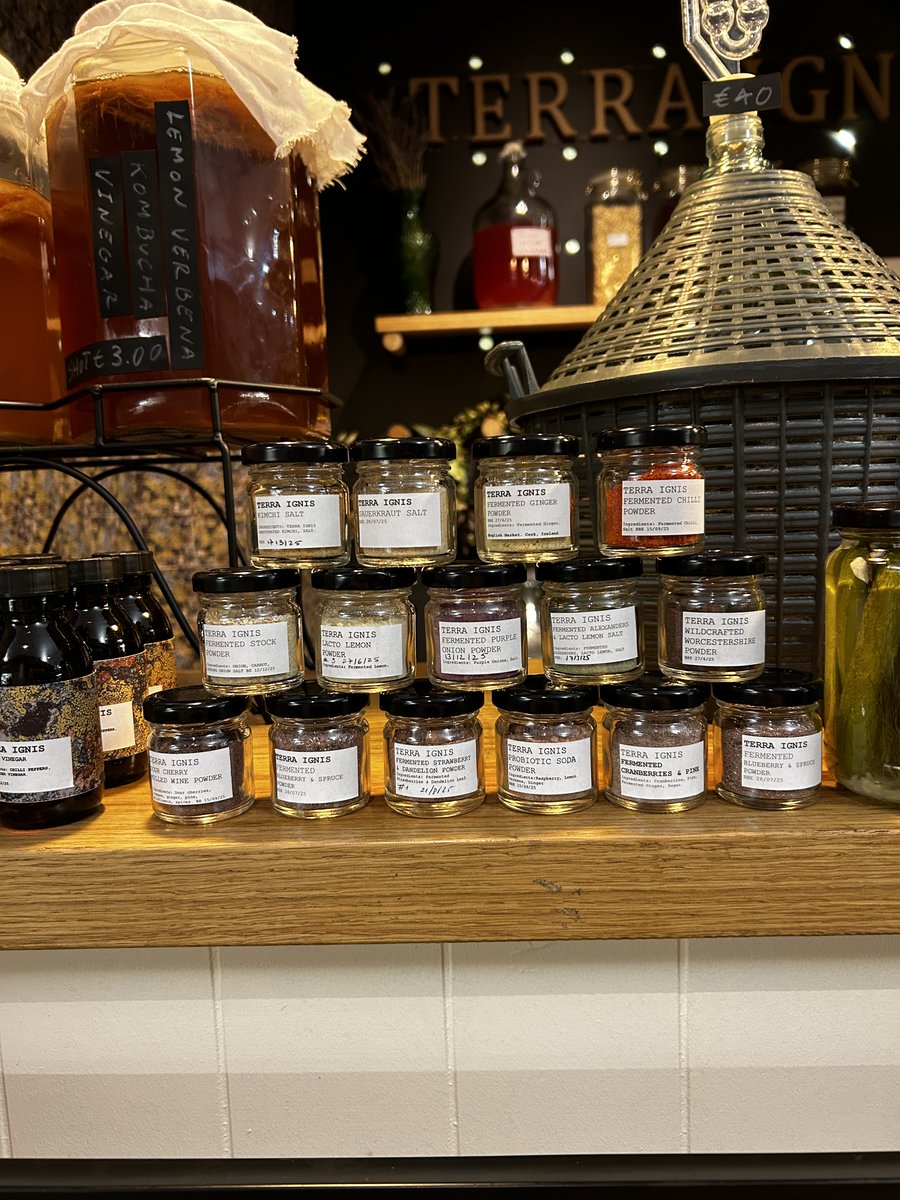 Locally foraged &amp; fermented for probiotic goodness! 🌱 Terra Ignis crafts flavorful, nutrient-rich products using time-honoured techniques.

#SupportLocal #LoveCork #LoveEnglishMarket