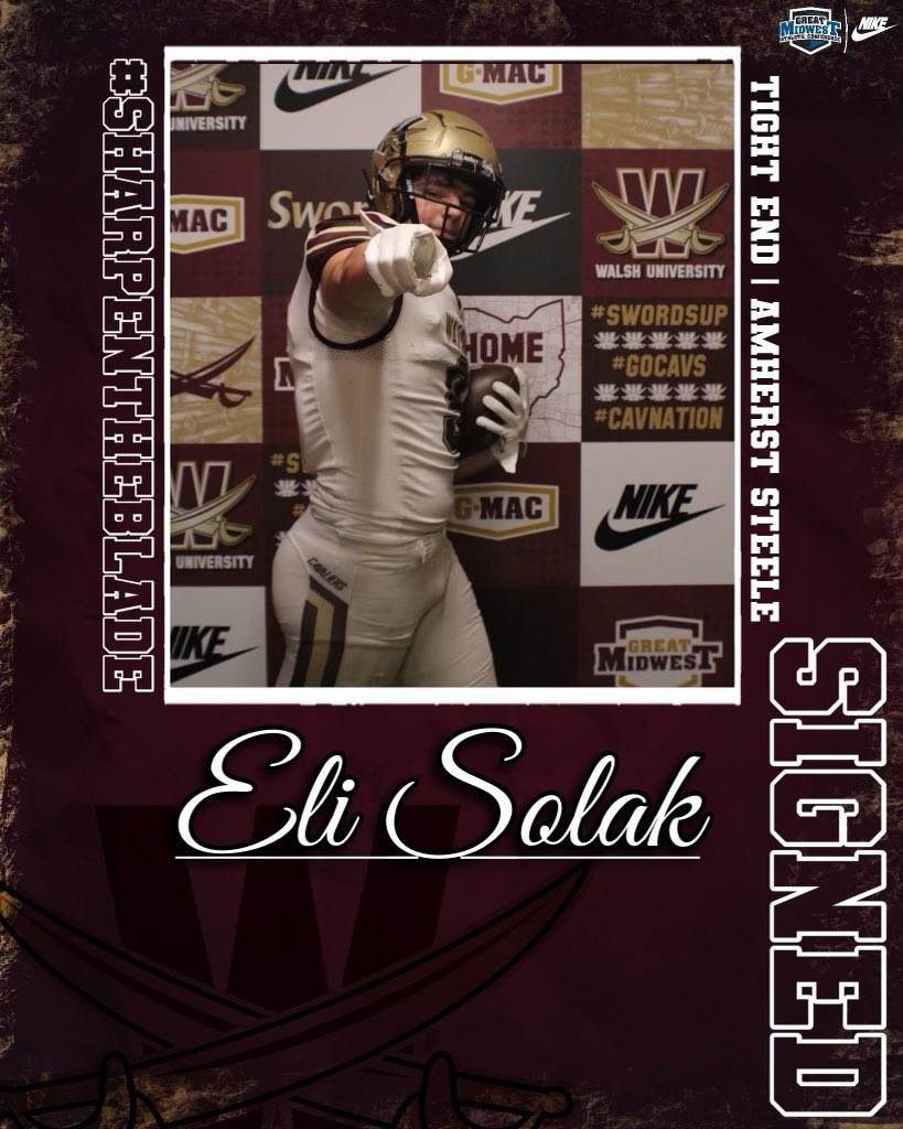 Welcome to Canton, <a href="/esolak9/">eli solak</a> !

🏠 Lorain, OH
🏫 Amherst Steele High School
🏈 Tight End

#ChaseTheLion ⚔️