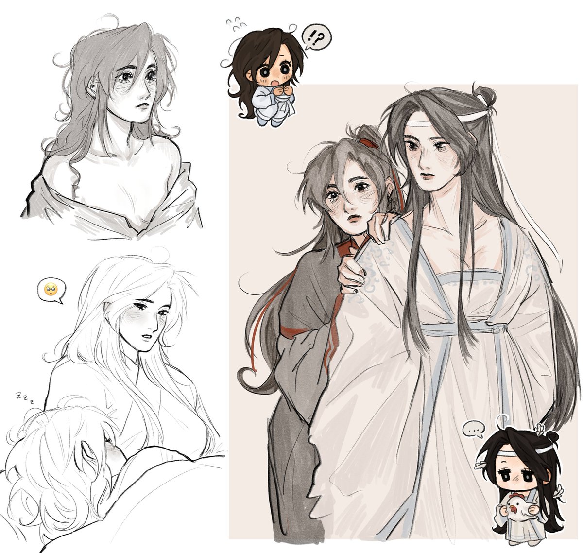 camiix27's tweet photo. fem wangxian doodles 🥹🩷
#mdzs https://t.co/CZHowEObkn