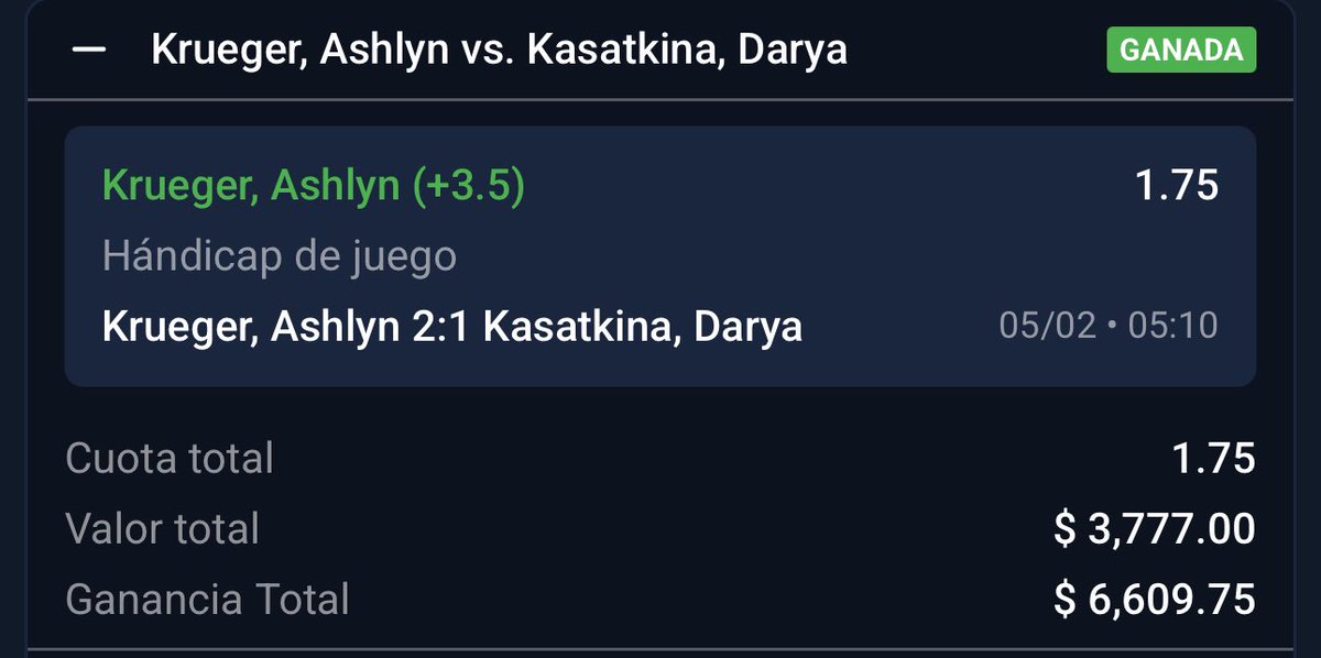 ElLicenciadoT's tweet photo. También empezamos potentes en el grupo premium! 🔥🔥🔥

Noskova +3.5 ✅
Krueger +3.5 ✅

De ganar el Stake 15 y el reto NOS VAMOS HASTA EL CIELO 😮‍💨

Pd: Todos mis picks los ves acá 👉 https://t.co/o79abhO8Uq https://t.co/BQd1eT6TFZ
