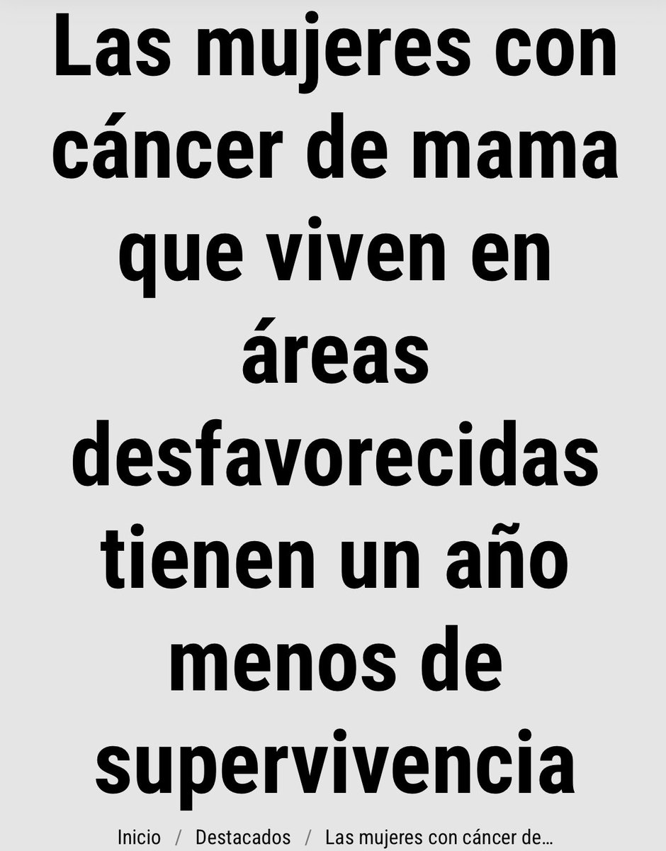 🔻Sobrevivir al #cáncer NO es cuestión d actitud, SINO d Políticas d Salud, ACCESIBLES, GRATUITAS e INNOVADORAS

🔻Por esto hay q defender una
#SanidadPública donde tener un diagnóstico y tratamiento A TIEMPO no dependa dl bolsillo ni código postal

easp.es/las-mujeres-co…